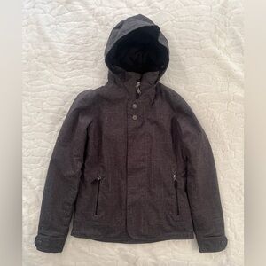 Burton DRYRIDE Snowboard Jacket Gray Softshell Hooded size S